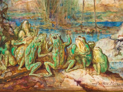 The Frogs who ask for a King (1884; detail), Gustave Moreau.