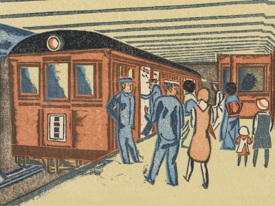 Subway, from the series One Hundred New Views of Tokyo (1931), Senpan Maekawa.