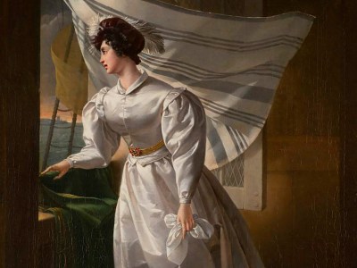 Marie-Caroline, Duchesse de Berry sailing to exile in Scotland (c. 1830), unknown artist. Musée des Arts Decoratifs, Bordeaux.