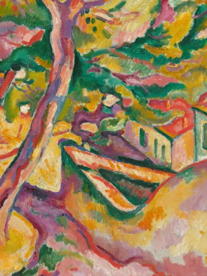 Landscape at L’Estaque (detail; 1907), Georges Braque.