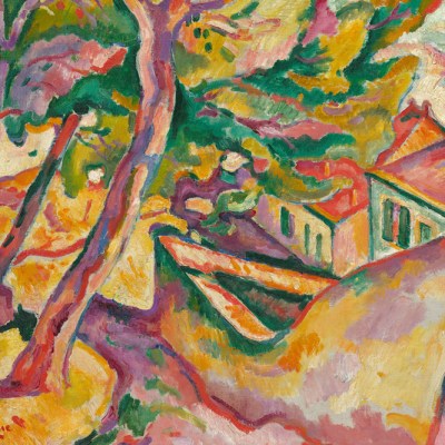 Landscape at L’Estaque (detail; 1907), Georges Braque.