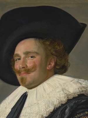The Laughing Cavalier (detail; 1623), Frans Hals.