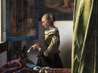 Girl Reading a Letter at the Open Window (detail; 1657–59), Johannes Vermeer.