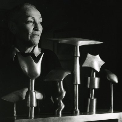 Meret Oppenheim in her studio (1982), Margrit Baumann.