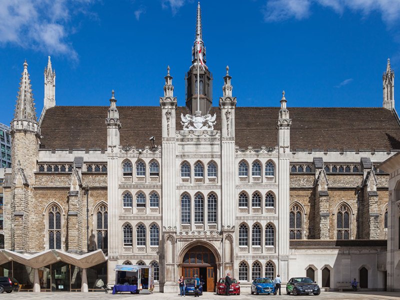Guildhall in the City of London, photographed in 2014.