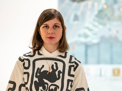 Lucy McKenzie at Tate Liverpool, 2021.