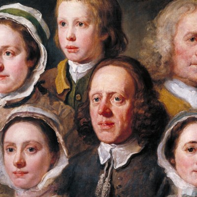 Heads of Six of Hogarth’s Servants (detail; c. 1750–55), William Hogarth.