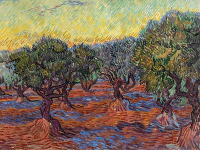 Olive Grove, Saint-Rémy (detail; 1889), Vincent van Gogh.