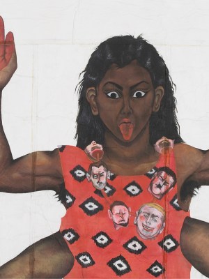 Housewives with Steak-Knives (detail; 1983–85), Sutapa Biswas.