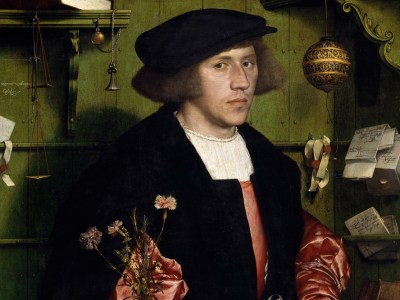 The merchant George Gisze (detail; 1532), Hans Holbein the Younger.