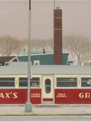 Max’s Grill (1974; detail), John Baeder. Waddington Custot ($35,000).