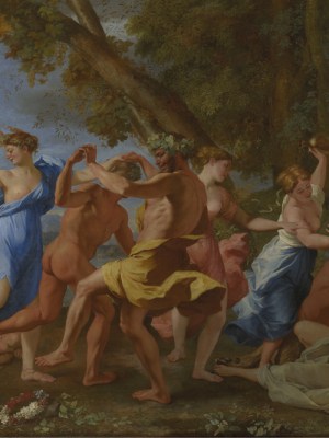 A Bacchanalian Revel before a Term (detail; 1632–33), Nicolas Poussin. The National Gallery