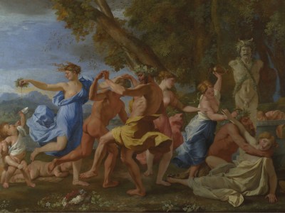 A Bacchanalian Revel before a Term (detail; 1632–33), Nicolas Poussin. The National Gallery