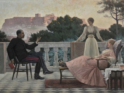 Soirée Athénienne (detail; 1897), Iakovos Rizos.