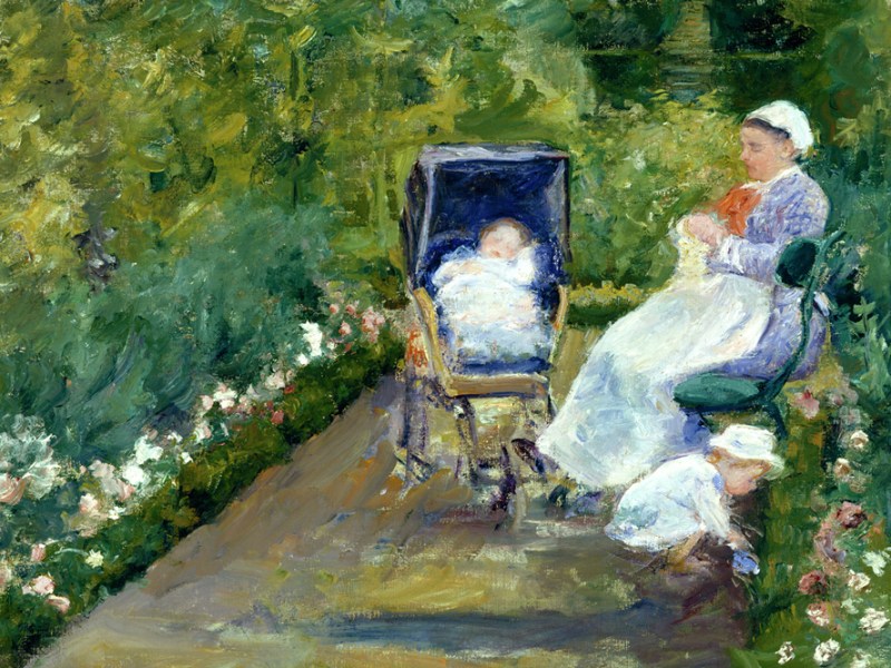 Children in a Garden (The Nurse) (detail; 1878), Mary Cassatt.