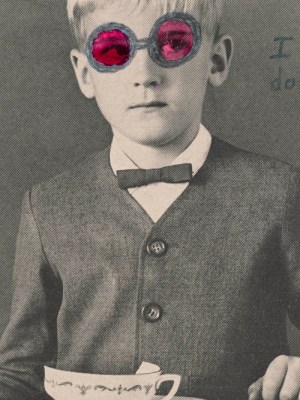 Untitled (detail; c. 1965), Ray Johnson.