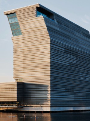 The new 13-storey MUNCH museum, designed by Estudio Herreros, on the waterfront in Oslo.