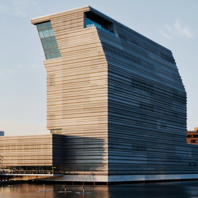 The new 13-storey MUNCH museum, designed by Estudio Herreros, on the waterfront in Oslo.