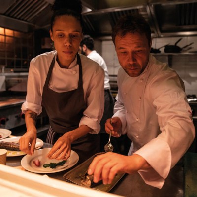 Vinette Robinson and Stephen Graham in Boiling Point (2021). Image courtesy Vertigo Releasing