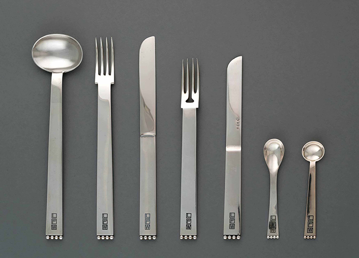 Silver flatware for Fritz and Lili Waerndorfer (1094-1908), Josef Hoffmann.
