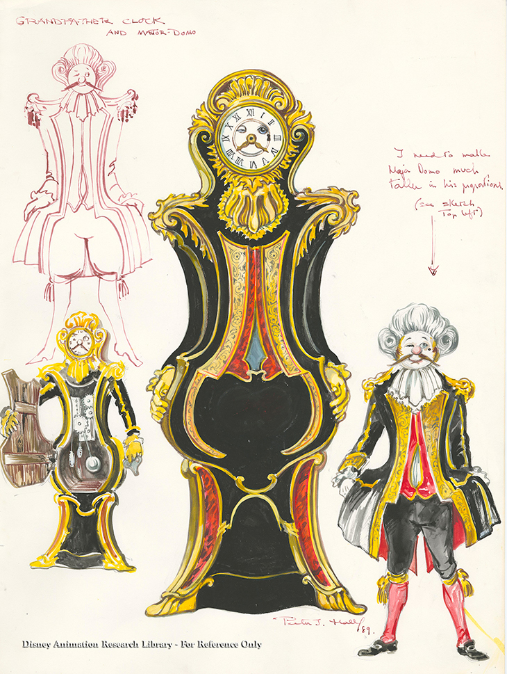 Beauty and the Beast concept art (1991), Peter Hall.