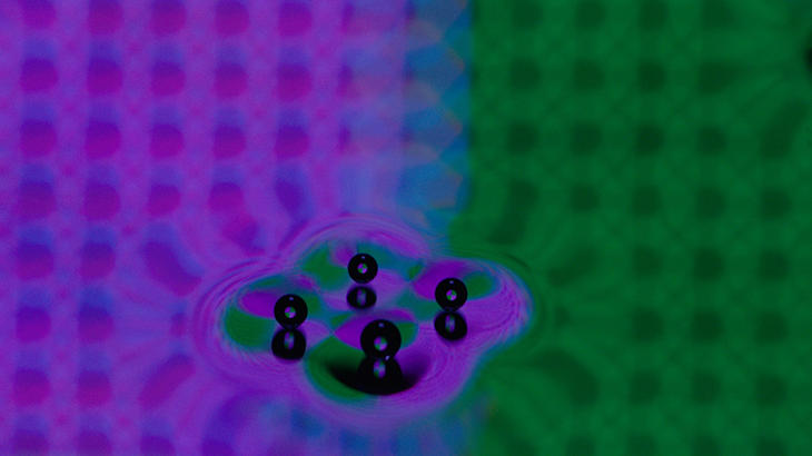 Pilot Wave Induction III (video still; 2018), Tauba Auerbach.