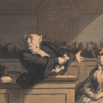 Le Défenseur (Counsel for the Defense) (c. 1862/65), Honoré Daumier.