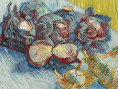 Red cabbages and onions (1887), Vincent Van Gogh. Van Gogh Museum, Amsterdam.