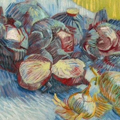 Red cabbages and onions (1887), Vincent Van Gogh. Van Gogh Museum, Amsterdam.