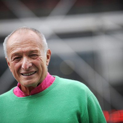 Richard Roger in front of the Centre Pompidou in Paris in November 2007.