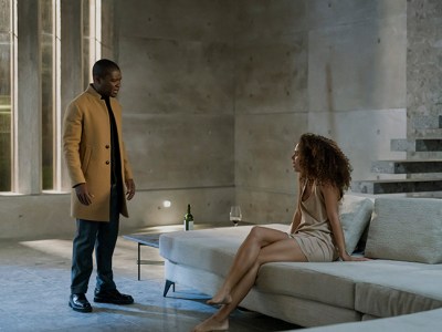 David Oyelowo and Jessica Plummer in ‘The Girl Before’.