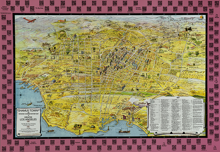 “Shamus Town” The Raymond Chandler Mystery Map of Los Angeles, the Wonder City of America (2014), Loren Latker.