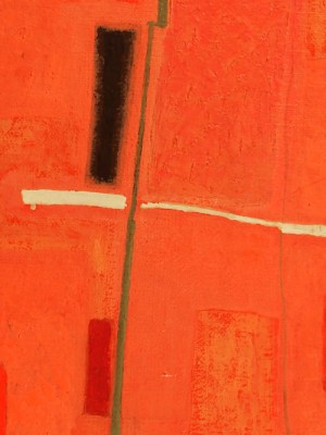 White and Black (detail; 1954), Bice Lazzari.