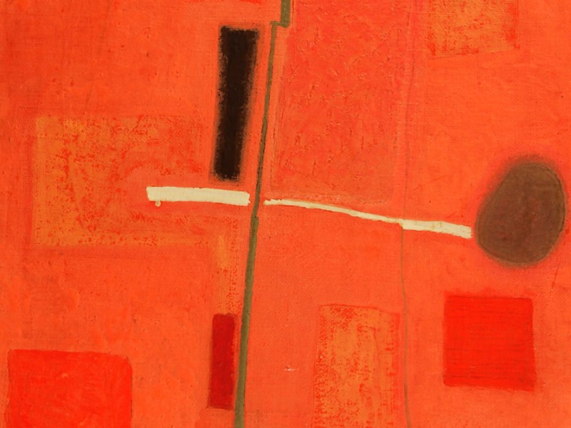 White and Black (detail; 1954), Bice Lazzari.