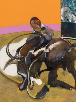 Study for Bullfight No. 1 (detail; 1969), Francis Bacon.