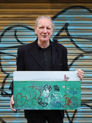 Jock McFadyen, photographed in 2021 by Anne Purkiss
