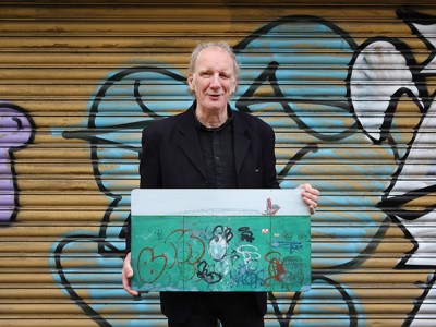 Jock McFadyen, photographed in 2021 by Anne Purkiss