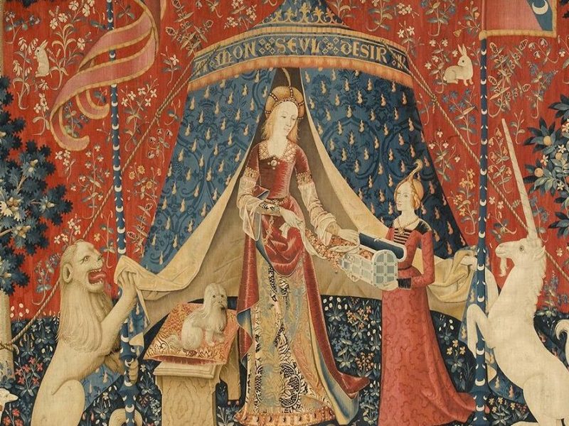 The Lady and the Unicorn: À mon seul désir (c. 1500). Musée national du Moyen Âge, Paris