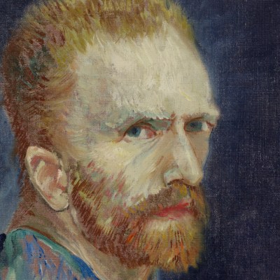 Self-Portrait (detail; 1887), Vincent van Gogh.