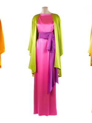 Three ensembles by Yves Saint Laurent from 1992.