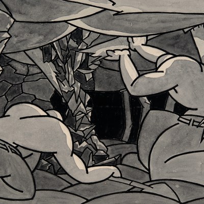 A Fall of Bind (detail; n.d.), George Bissill