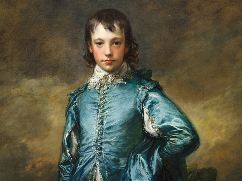 The Blue Boy (1770; detail), Thomas Gainsborough. Huntington Library, Art Museum and Botanical Gardens, San Marino.