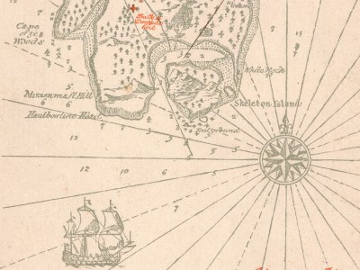 Map of Treasure Island, from Robert Louis Stevenson, Treasure Island (1883).