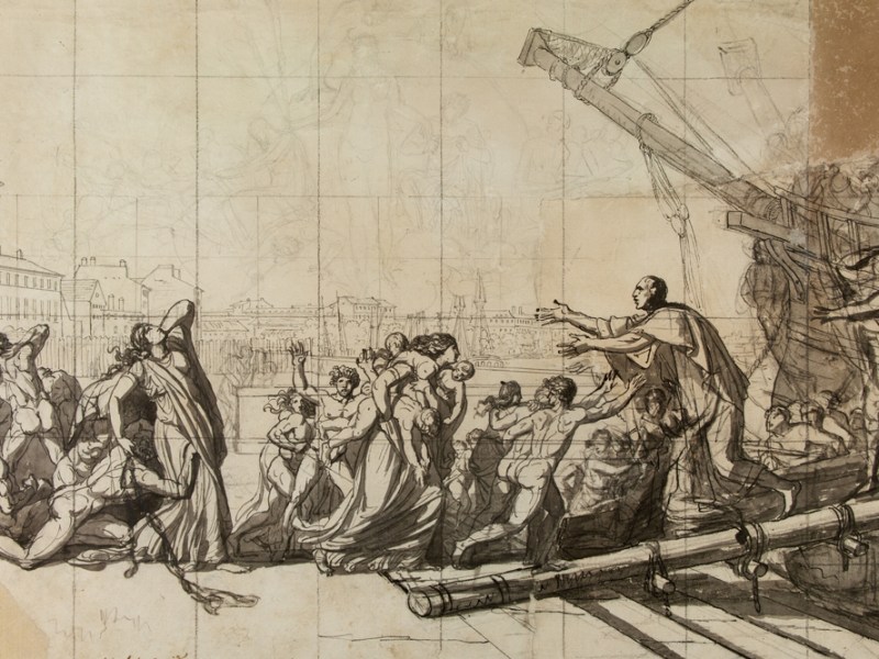 Allegory of the Revolution in Nantes (c. 1789-90), Jacques Louis David.