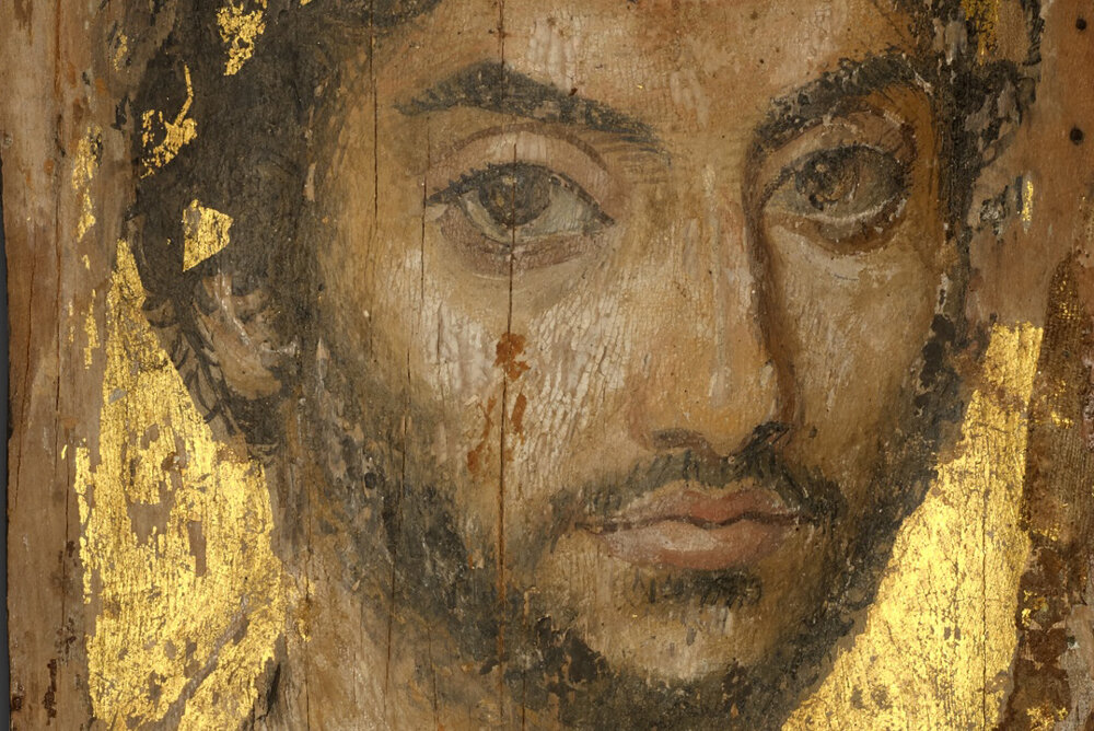 Portrait of a Man Wearing a Laurel Wreath (early to mid–2nd century).