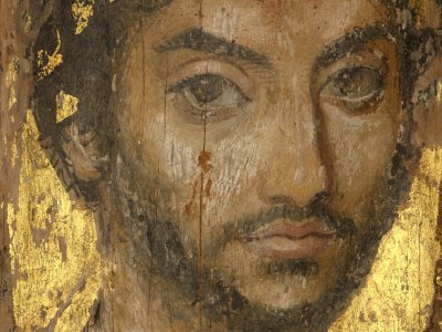 Portrait of a Man Wearing a Laurel Wreath (early to mid–2nd century).