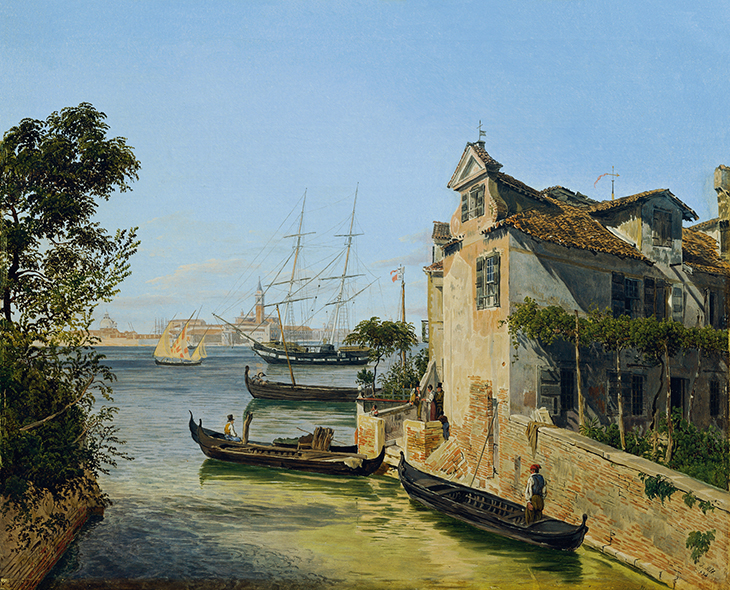 Blick auf San Giorgio Maggiore in Venedig (1834), Jakob Alt.