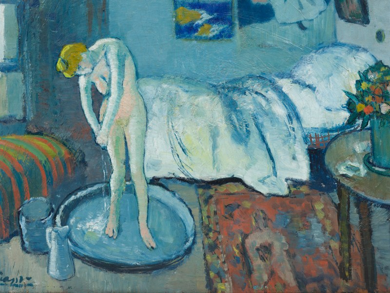 The Blue Room (detail; 1901), Pablo Picasso.