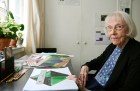 Carmen Herrera in her studio in 2015.