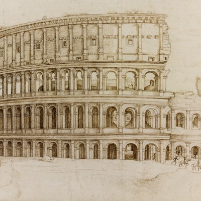 View for an engraving of the Colosseum, Rome (c. 1550), Hieronymus Cock, after the cricle of Domenico Ghirlandaio.